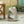 Hollow Side Table Wood-Like Texture Grey