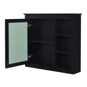 Bathroom Vanity With Medicine Cabinet, Royal Mirror Cabinet, Modern Bathroom Storage Cabinet With 2 Soft Closing Doors And 4 Drawers