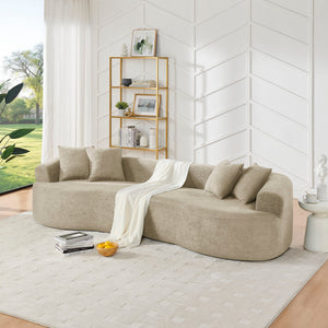 4 Seater Curved Cloud Sectional Sofa