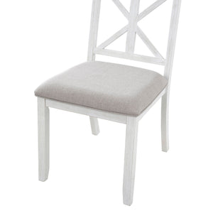 Dining Set With Extendable Round Table And 4 Upholstered Chairs