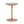 Mode - Leatherette Round C-Shaped Sofa Side Table - Saddle Brown