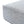 Square Upholstered Ottoman with Black-and-White Fabric