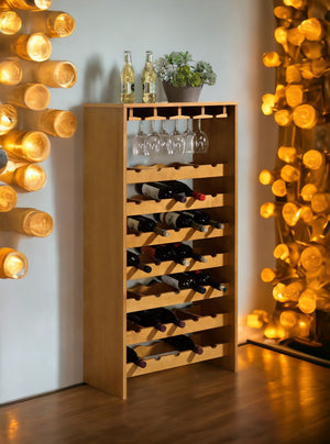 Hanzi Built-in Wine and Stemware Rack