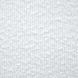 Cream-colored Boucle Upholstered Bed with Rubber Wood Foot, Queen