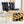 Bar Chairs With Crystal Clasp Design (Set of 2)