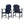Outdoor Weather Resistant Acacia Wood Adirondack Dining Chairs (Set of 2)