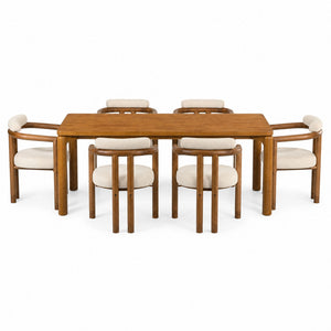 7-Piece Dining Table Set for 6, 70"