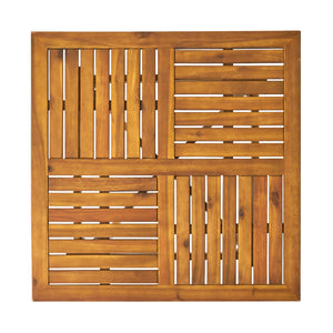 Outdoor Hermosa 5 Piece Wood Dining Set With Cushions - Teak / Beige