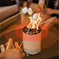 Solo Stove Mesa Tabletop Fire Pit with Stand | Low Smoke Outdoor Mini Fire for Urban & Suburbs | Fueled by Pellets or Wood, Safe Burning, Stainless Steel, with Travel Bag, Various Colors