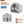3-4 Kids Large Play Tent House with 2 Opening Doors and Star Lights-Gray