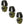 Walkers Razor Slim Shooter Folding Protection Earmuffs, Green Patriot (3 Pack)