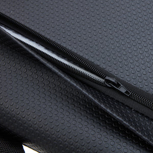 Jomeed 25 Inch Comfortable Padded Reclining Stadium Seat with Pockets, Black