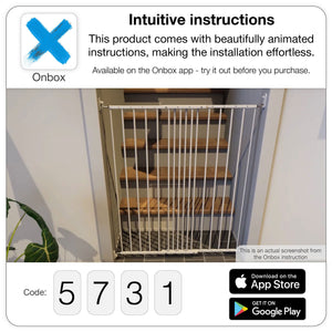 Scandinavian Pet MultiDan Wall Mount 24.6-42in Doorway Safety Baby Gate, Black