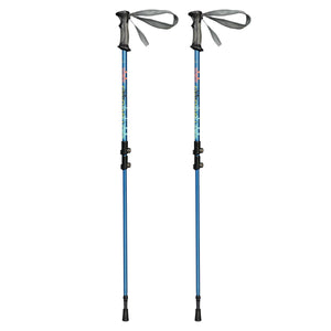 Outbound Lightweight 25 In Aluminum Snowshoes Kit with Poles & Carrying Tote Bag