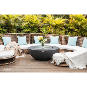 Elementi Liquified Petroleum Lunar Bowl Fire Pit w/ Auto Ignition & Clean Flame