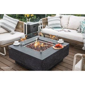 Elementi Manhattan 36" Concrete Outdoor 45,000 BTU Natural Gas Fire Pit Table