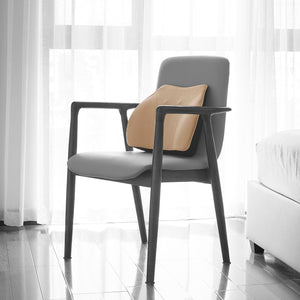 WENNEBIRD Model Q Lumbar Memory Foam Support Pillow to Improve Posture, Beige