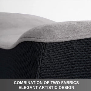 WENNEBIRD Model Q Lumbar Memory Foam Support Pillow to Improve Posture, Grey