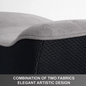 WENNEBIRD Model Q Lumbar Memory Foam Support Pillow to Improve Posture, Grey