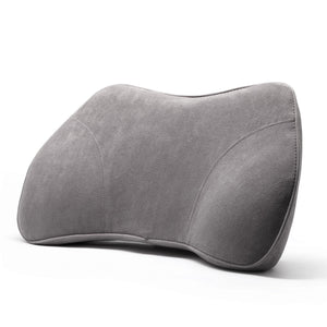 WENNEBIRD Model B Lumbar Memory Foam Support Pillow to Improve Posture, Grey - TRAPSKI