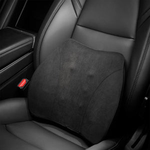 WENNEBIRD Model Q Lumbar Memory Foam Support Pillow to Improve Posture, Black