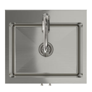 Darwin - Deluxe Laundry Cabinet With Pull-Out Faucet And Stainless Steel Sink
