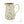 6.3x4.5x7.1' Round Ceramic Pitcher Vase with Multi-Colored Floral Motifs