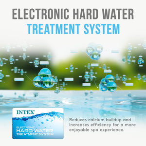 Intex PureSpa Plus Greywood Inflatable Hot Tub Jet Spa with Filter Cartridges