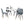 Lassan Contemporary 5-Piece Dining Set