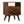 Classic Chestnut Nightstand, 2-Drawers, 1 Open-Slot, Nordic Legs