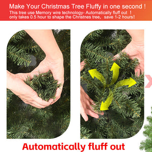 7ft Christmas Tree with Memory Wire, 1064 Tips