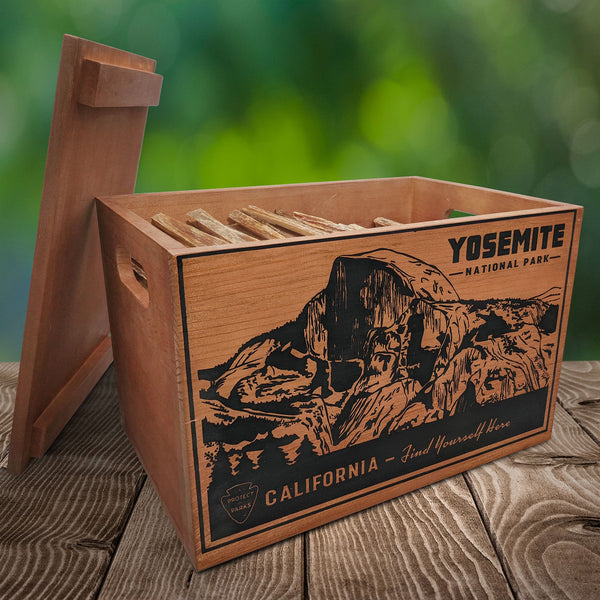 Betterwood Products 04405 Fatwood Firestarter in Wooden Crate, Yosemite, 13 LB