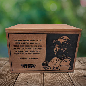 Betterwood Products 04405 Fatwood Firestarter in Wooden Crate, Yosemite, 13 LB - TRAPSKI