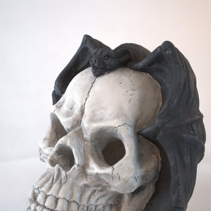 Hand-Welded Fire Pit Skull That Channels Halloween Flame