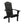 PolyTEAK Element Collection Poly Lumber All Weather Adirondack Chair, Black