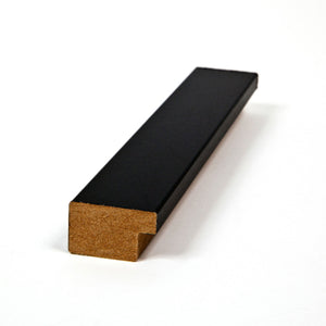 ArtToFrames 18 x 18 Inch Solid Wood Wall Hanging Picture Frame, Satin Black