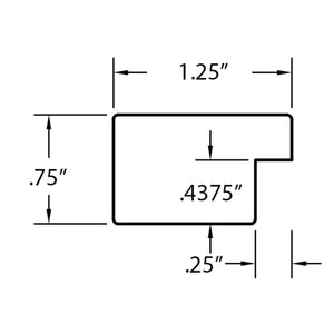 ArtToFrames 18 x 18 Inch Solid Wood Wall Hanging Picture Frame, Satin Black