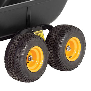 Polar Trailer HD 1500TA Steel Frame Tandem Axle Hauling Trailer w/ Rugged Wheels