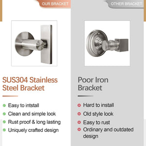 ANDY STAR 22 x 34 Inch Rectangular Tilting Modern Vanity Mirror, Brushed Nickel