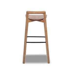 Sven 30" Modern Minimalist Low Back Wood Barstool