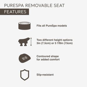 Intex PureSpa Plus Inflatable Hot Tub, Maintenance Accessories & Inflatable Seat