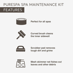 Intex PureSpa Plus Inflatable Hot Tub, Maintenance Accessories & Inflatable Seat