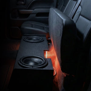 QPower Dual 10" Sub Box - Chevy Silverado & GMC Sierra Crew & Double Cab 19-26