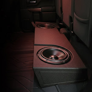 QPower Dual 12" Sub Box - Chevy Silverado & GMC Sierra Crew & Double Cab 19-26