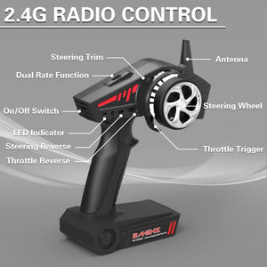 VOLANTEXRC Vector SR65 37MPH Remote Control Outdoor Electric Racing Boat, Yellow