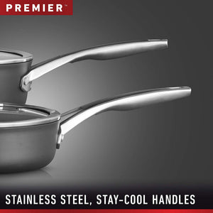 Calphalon 13-Piece Nonstick Kitchen Cookware Set with Stay-Cool Handles, Black - TRAPSKI