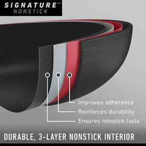 Calphalon Premier Hard Anodized Nonstick 8 Quart Stockpot with Glass Lid, Black