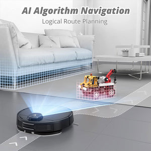 Viomi Smart Robot Vacuum V2 Max Duster Vacuum and Mop for Multi Floors, Black