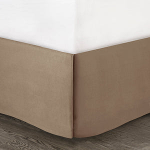 7 Piece Faux Suede Comforter Set Tan California King