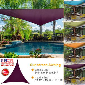 Shade Sail Patio Cover Shade Canopy Camping Sail Awning Sail Sunscreen Shelter Triangle Cover For Kindergarten Playground Outdoor